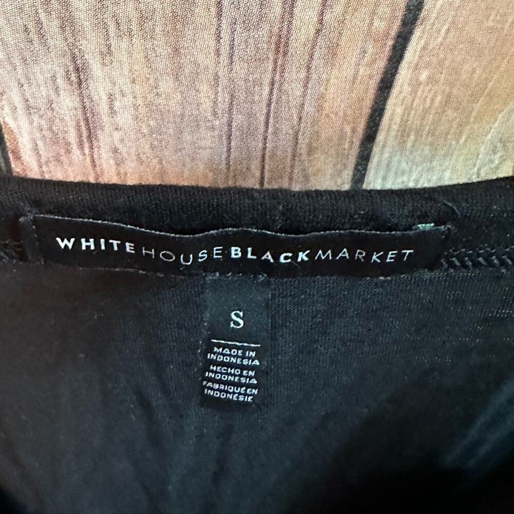White House Black Market Tank Top Size Small, lightweight, black - Picture 2 of 3